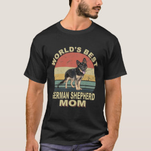 GSD100 - World's Best German Shepherd Mom Vintage T-Shirt