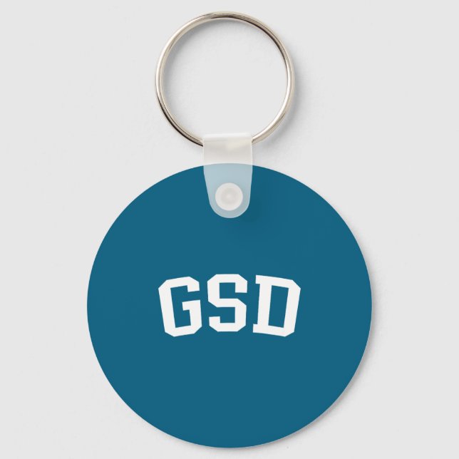 Gsd Design Keychain (Front)