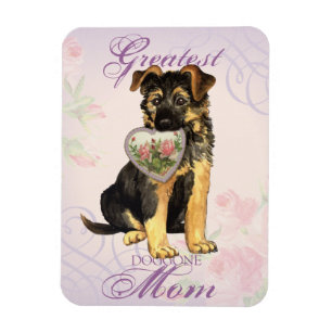 GSD Heart Mom Magnet