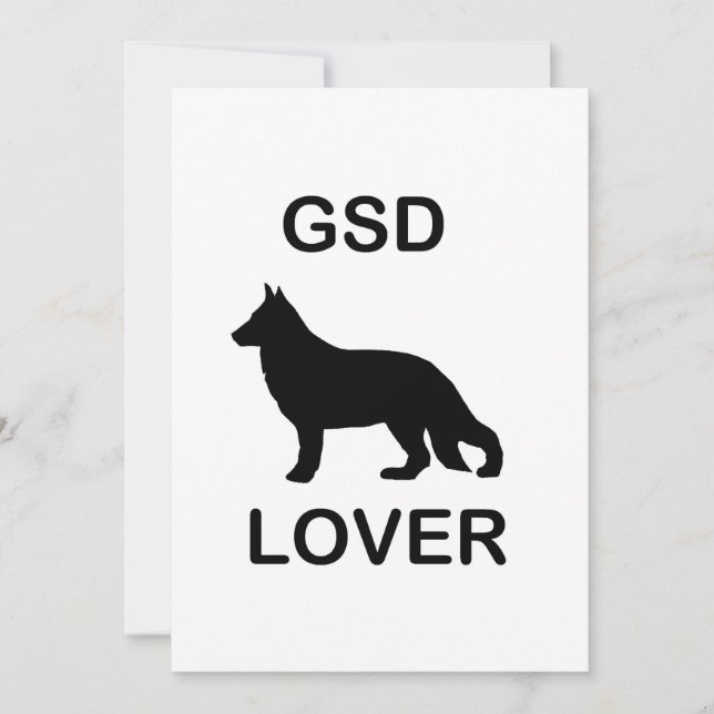 GSD Lover Invitation (Front)
