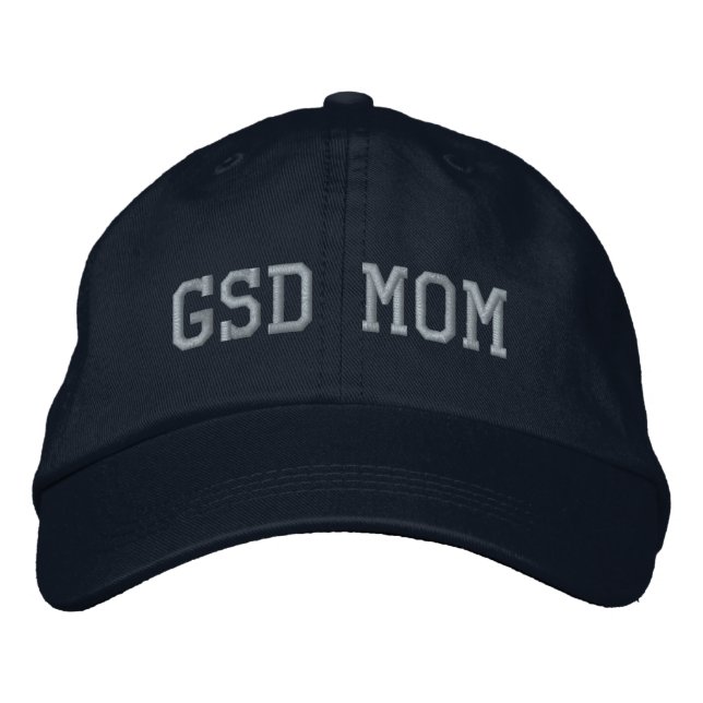 GSD Mom German Shepherd Dog Mom Athletic Embroidered Hat (Front)