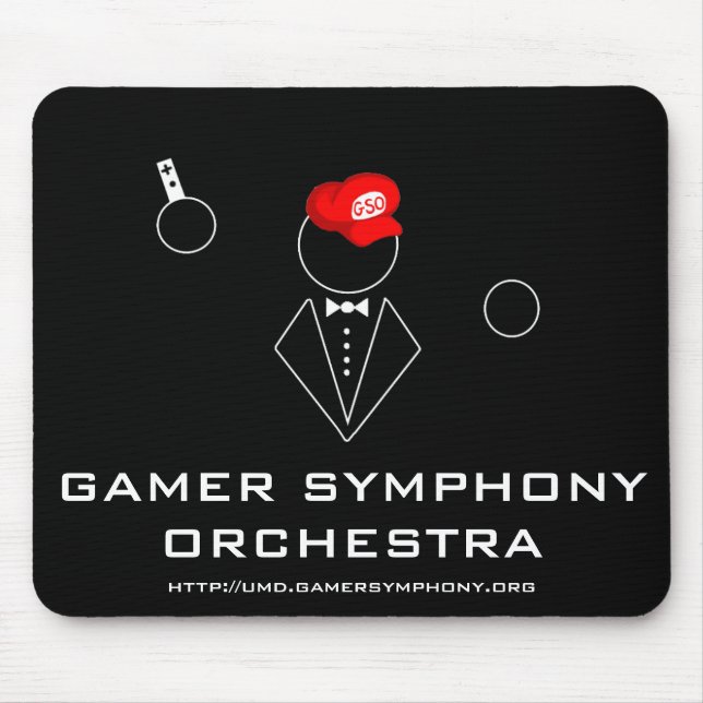 GSO Black Mousepad (Front)