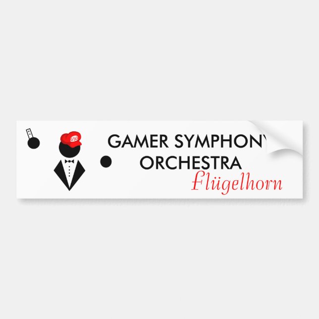GSO Flügel Bumper Sticker (Front)