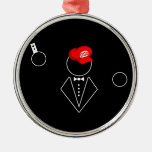 GSO Metal Christmas Ornament