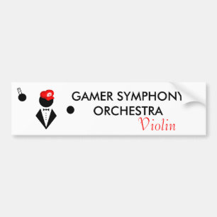 GSO Violin Bumper Sticker