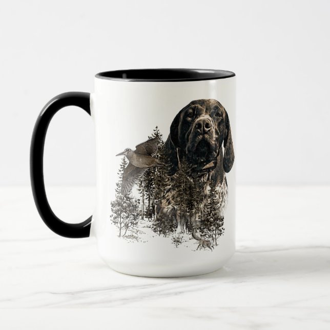 GSP, German Shorthaired Pointer Mug (Left)