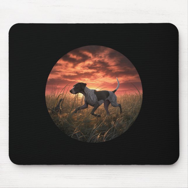 Gsp Hunter German Shorthaired Pointer Gsp Hunting  Mouse Pad (Front)