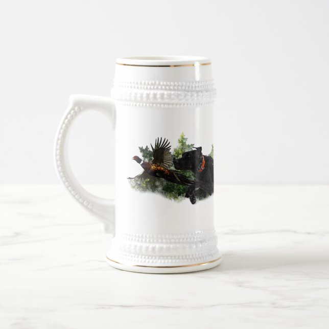 GSP , Hunting pheasant   Beer Stein (Left)
