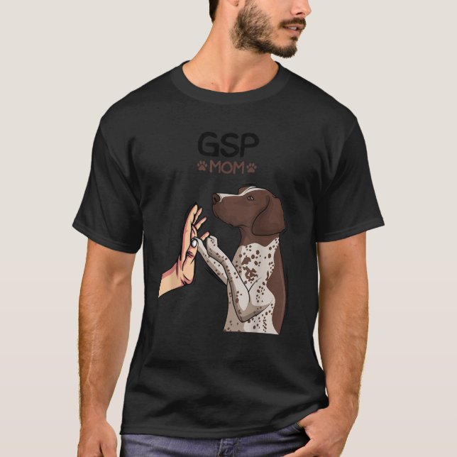 GSP Mom German Shorthaired Pointer Dog Girls Women T-Shirt (Front)