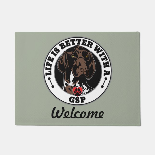 GSP Personalized Life Is Better With A GSP Doormat (Front)