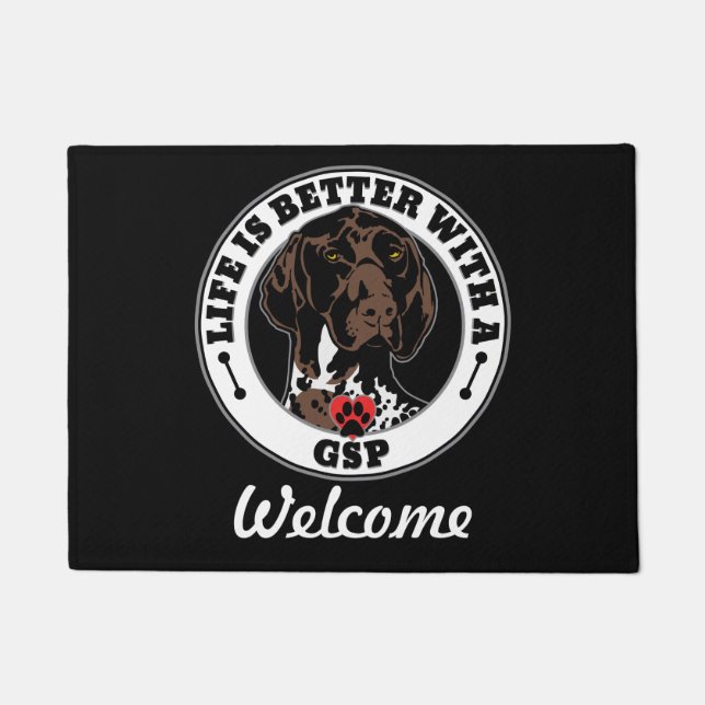 GSP Personalized Life Is Better With A GSP Doormat (Front)