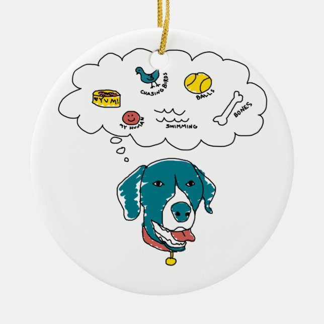 GSP Thoughts Ornament (Front)