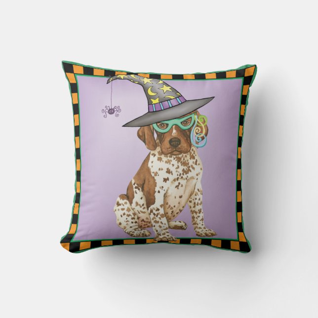 GSP Witch Throw Pillow (Front)