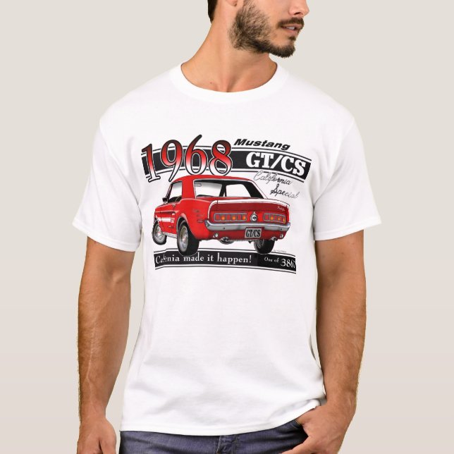 GTCS 1968 Mustang - double sided T-Shirt (Front)