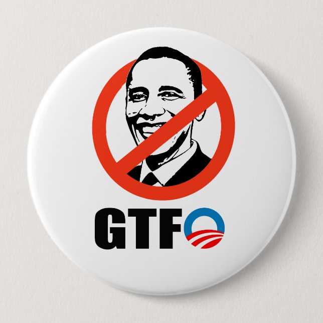 GTFO 4 INCH ROUND BUTTON (Front)