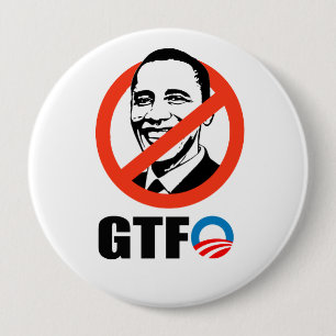 GTFO 4 INCH ROUND BUTTON