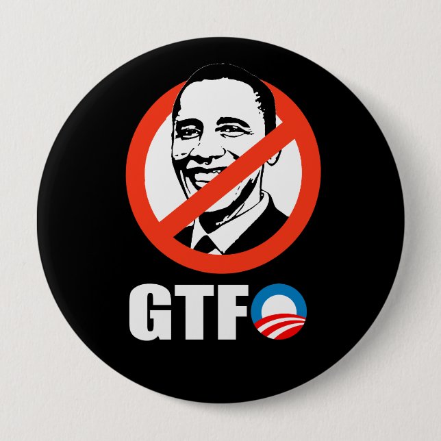GTFO 4 INCH ROUND BUTTON (Front)
