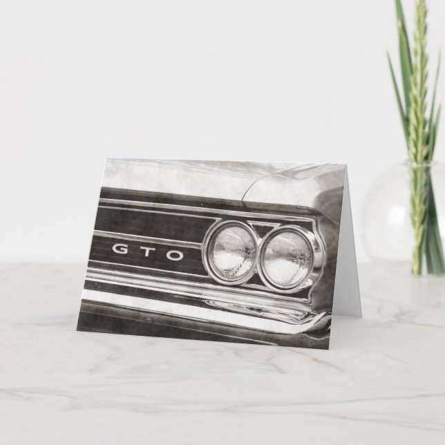 GTO Classic Car Card (Front)