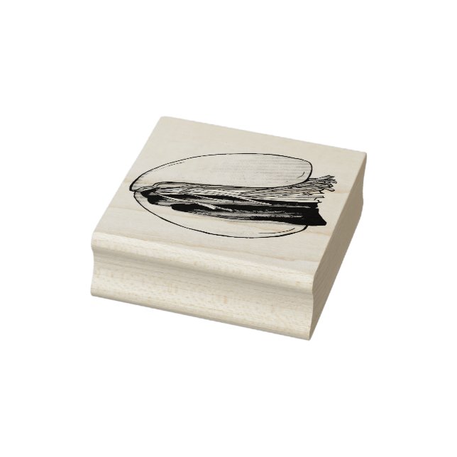 Gua Bao Pork Belly Bun Chinese Taiwanese Food Rubber Stamp (Stamp)