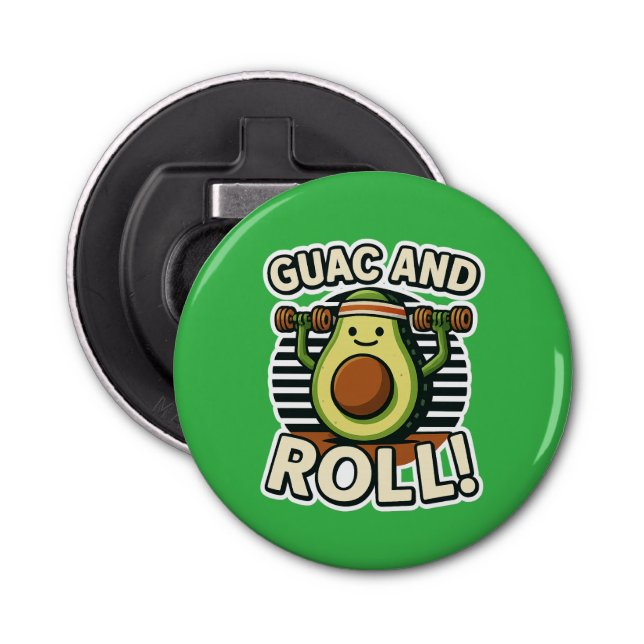 Guac And Roll Bottle Opener (Front)
