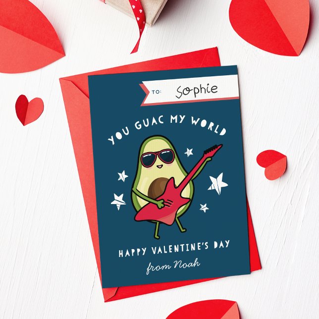 Guac My World Classroom Valentines Day Card (Creator Uploaded)