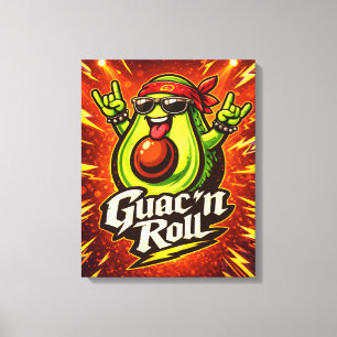 Guac 'n Roll - Guac Pack - Foodie Fiends Canvas Print