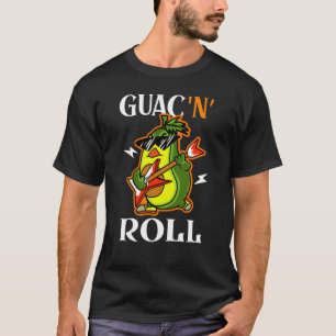 Guac N' Roll Music Holy Guacamole Avocado T-Shirt