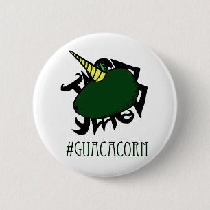 #Guacacorn 2 Inch Round Button