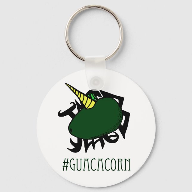 #Guacacorn Keychain (Front)