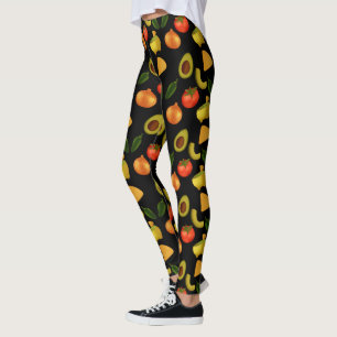 Guacamole And Tortilla Chips Leggings