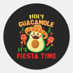 Guacamole Cinco De Mayo Mexican Fiesta Gift _ Mens Classic Round Sticker