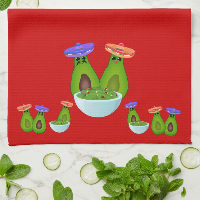 Guacamole Day Kitchen Towel (Folded)
