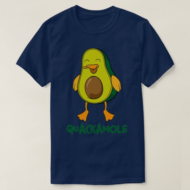 Guacamole Gift Avocado Costume Duck Quackamole T-Shirt (Design Front)