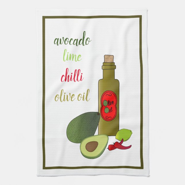 Guacamole Kitchen Towel (Vertical)