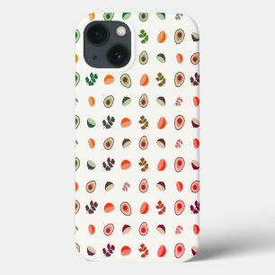 guacamole, pattern, avocado iPhone 13 case