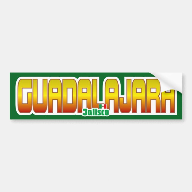 Guadalajara Bumper Bumper Sticker (Front)
