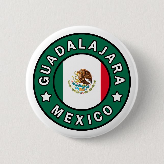Guadalajara Mexico 2 Inch Round Button (Front)