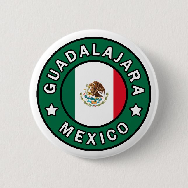 Guadalajara Mexico button (Front)