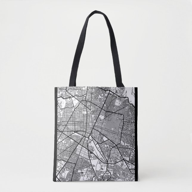 Guadalajara Mexico Map Tote Bag (Front)