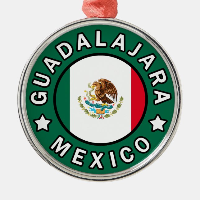 Guadalajara Mexico Metal Ornament (Front)