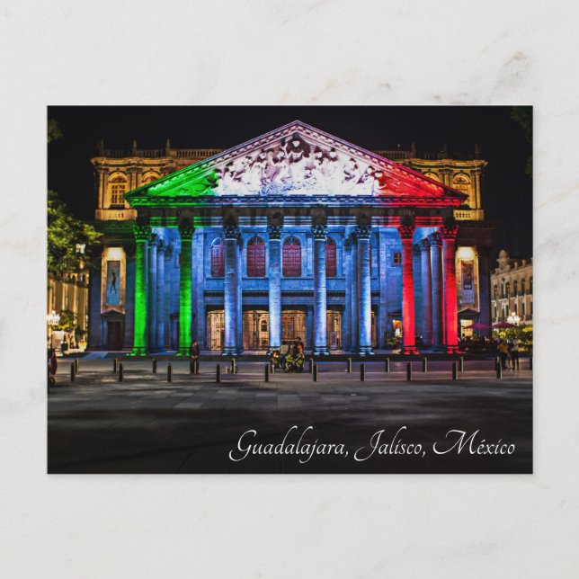 Guadalajara, México Teatro Degollado Postcard (Front)