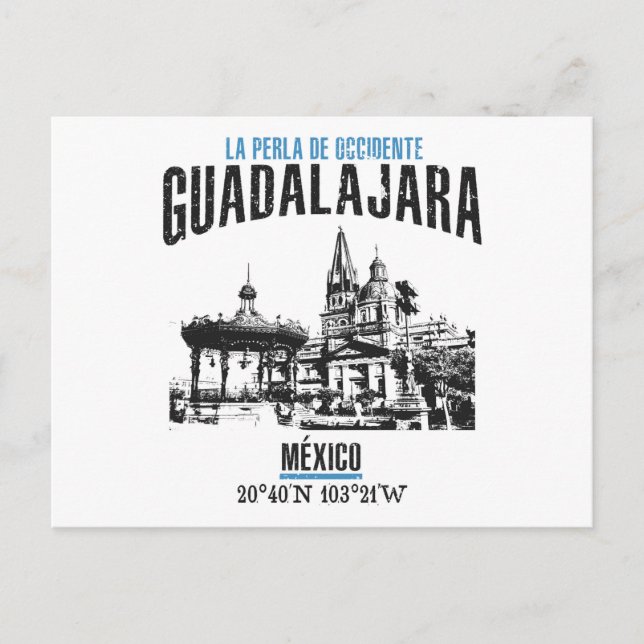 Guadalajara Postcard (Front)