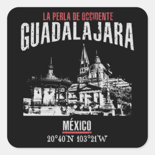 Guadalajara Square Sticker