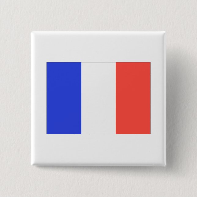 Guadaloupe 2 Inch Square Button (Front)