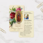 Guadalupe Funeral Catholic Prayer Card