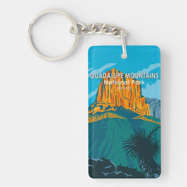  Guadalupe Mountains National Park Double Sided Keychain (Front)