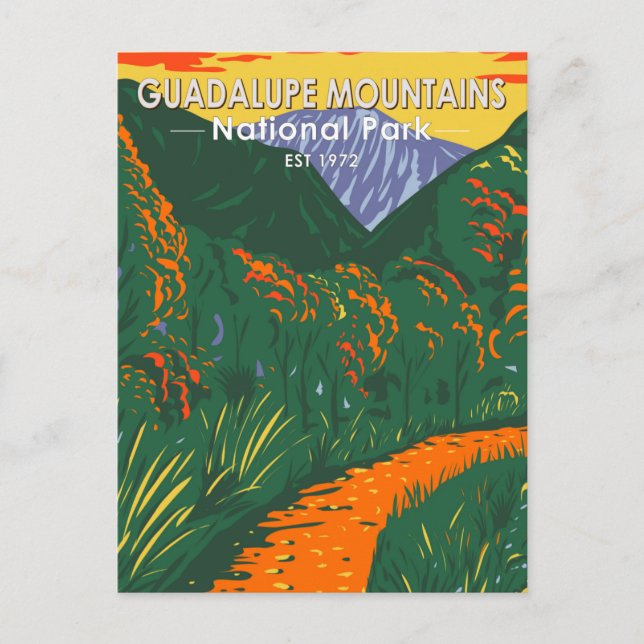 Guadalupe Mountains National Park McKittrick Postcard (Front)