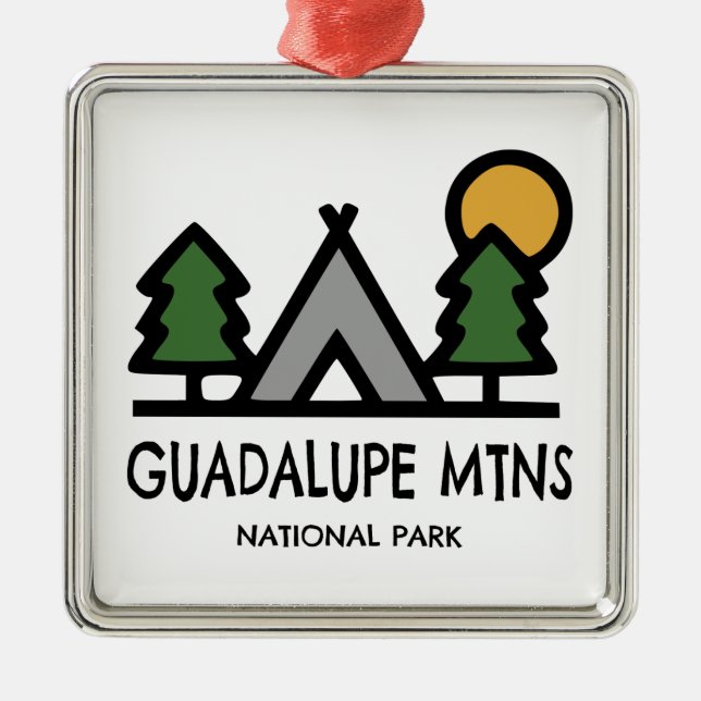 Guadalupe Mountains National Park Metal Ornament (Front)