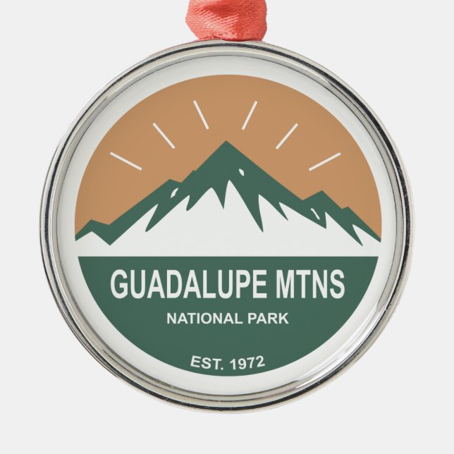 Guadalupe Mountains National Park Metal Ornament (Front)