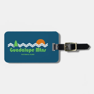 Guadalupe Mountains National Park Retro Luggage Tag